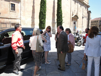 Inicio de la visita al centro histórico de la ciudad.